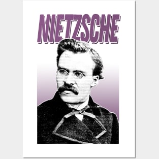 Friedrich Nietzsche Graphic Design Hipster Statement Posters and Art